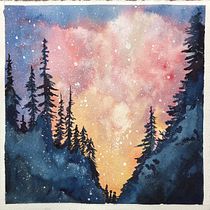 Mon projet du cours : Techniques modernes d’aquarelle. Watercolor Painting project by celinesta - 12.19.2021