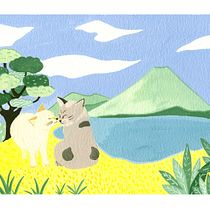 My project in Introduction to Gouache: A Chromatic Journey to Japan course. Un projet de Illustration traditionnelle, Beaux Arts, Peinture , et Peinture gouache de Orianne Mio - 23.12.2021
