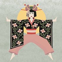 Asian Women . Een project van Traditionele illustratie, Vectorillustratie, Digitale illustratie y Redactionele illustratie van roman_lander - 24.12.2021