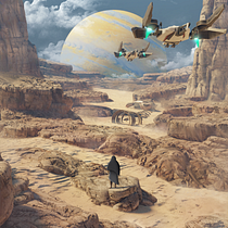 Deserted - A land of quiet whispers in the wind.. 3D, Digital Illustration, and 3D Design project by Jorg Cimperman - 12.24.2021