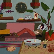 My project in Illustrated Stories with Procreate: Explore Brushes and Textures course. Ilustração tradicional, Ilustração digital, e Desenho digital projeto de Maria - 22.12.2021