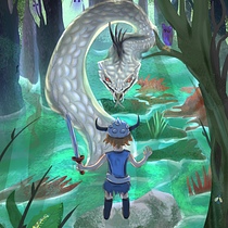 Meu projeto final para 'Introdução ao design de cenários'. Traditional illustration, Film, Video, TV, Animation, Digital Illustration, Video Games, Concept Art, and Game Design project by Adriana Falcão - 12.18.2021