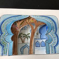 Sidi Abdel Assar. Un proyecto de Ilustración tradicional, Artesanía, Papercraft, Stor, telling, DIY y Narrativa de Christine Naef - 25.12.2021