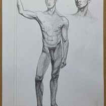 My project in Realistic Human Figure Drawing course. Een project van Traditionele illustratie,  Beeldende kunst,  Schetsen, Tekening met potlood,  Tekening, Realistische tekening y Anatomisch tekenen van Kristiina Roots - 24.12.2021