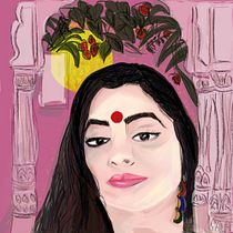 My project in Illustrated Portraits: Adobe Fresco for Beginners course. Un progetto di Illustrazione digitale di Garvita Bisaria - 24.12.2021
