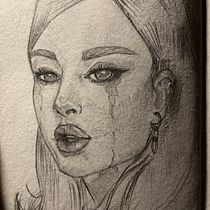 My project in Portrait Sketchbooking: Explore the Human Face course. Een project van  Schetsen,  Tekening,  Portrettekening,  Artistieke tekening y Sketchbook van Elina Alsevska - 16.12.2021