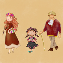 My project in Illustrated Characters Factory course. Traditional illustration, Character Design, Digital Illustration, Children's Illustration, and Narrative project by Hải Anh - 12.25.2021