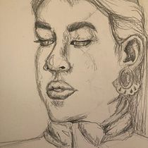 Meu projeto do curso: Introdução ao desenho de retrato. Projekt z dziedziny Trad, c, jna ilustracja,  Sztuki piękne, R, sunek ołówkiem,  R, sunek, Portret,  R, sunek art, st, czn, R i sunek anatomiczn użytkownika Ayana da Silva Zacarias - 26.12.2021
