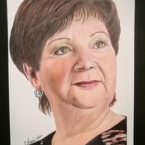 Mein Kursprojekt: Realistisches Porträt mit Buntstiften, Untermalung mit Aquarell. Traditional illustration, Fine Arts, Pencil Drawing, Drawing, Portrait Drawing, Realistic Drawing, Artistic Drawing, and Colored Pencil Drawing project by sabine_noppel - 02.22.2022