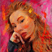 She is Aline Dayana - Unlocking Portrait Mastery: Beginner's Guide for Dummies on Domestika - Project by Rod Lovell. Ilustração digital, Desenho de retrato, e Pintura digital projeto de Rod Lovell - 25.10.2022