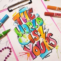 Mein Kursprojekt: Graffiti inspiriertes Lettering Ein Projekt aus dem Bereich T, pografie, Kalligrafie, Lettering, T, pografisches Design, H und Lettering von gloriawolf7 - 27.12.2021