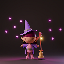 Mi Proyecto del curso: Creación de personajes kawaii en 3D con Blender  Ein Projekt aus dem Bereich Traditionelle Illustration, Design von Figuren, Digitale Illustration, 3-D-Modellierung und Manga von Mariana Benitez - 27.12.2021