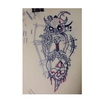 Mi Proyecto del curso: Tatuaje para principiantes. Tattoo Design project by ariel_mariangel_escobar - 12.25.2021