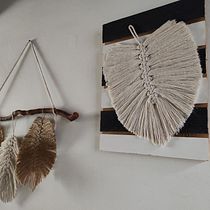 Mi Proyecto del curso: Introducción al macramé: creación de un tapiz decorativo Ein Projekt aus dem Bereich Erweiterungsentwicklung, H, werk, Innendesign, Dekoration von Innenräumen, Weben, Makramee und Textildesign von Janeth Parra Reyes - 27.12.2021