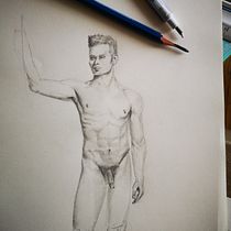Mi Proyecto del curso: Dibujo realista de la figura humana. Een project van Traditionele illustratie,  Beeldende kunst,  Schetsen, Tekening met potlood,  Tekening, Realistische tekening y Anatomisch tekenen van sintexis77 - 28.12.2021