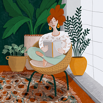 Illustration sur Procreate avec les textures. Ilustração tradicional, Ilustração digital, Desenho digital, Sketchbook, e Narrativa projeto de Claire - 26.12.2021