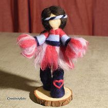 Il mio progetto del corso: Needle felting: creazione di personaggi con lana e ago. Artesanato, Design de brinquedos, Feltragem com agulha, e Design têxtil projeto de Alessandra CosettedArte - 28.12.2021