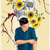 apenas um desenho inspirado em um amigo. Un progetto di Illustrazione tradizionale, Illustrazione digitale, Pittura ad acquerello, Disegno di ritratti e Disegno digitale di ismael matias - 29.12.2021