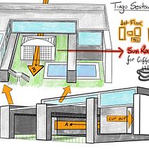 House - How I wish it.... Architecture, Sketching, Drawing, and Architectural Illustration project by Tiago Sestari - 12.28.2021