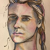 My project in Watercolor Portrait Sketchbook course. Painting, Watercolor Painting, Portrait Drawing, and Sketchbook project by kkgordon - 12.27.2021