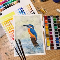 My project in Artistic Watercolor Techniques for Illustrating Birds course. Traditional illustration, Watercolor Painting, Realistic Drawing, and Naturalistic Illustration project by Adam Kyprý - 12.28.2021