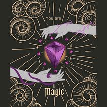 You are magic/Tarot card. Un progetto di Illustrazione tradizionale, Animazione, Animazione 2D, Illustrazione digitale e Illustrazione animata di Susan SusInk - 29.12.2021