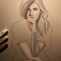 Mein Kursprojekt: Illustration mit Pastell- und Buntstiften. Un progetto di Illustrazione tradizionale, Belle arti, Disegno a matita, Disegno, Disegno di ritratti, Disegno realistico e Disegno artistico di Anne - 29.12.2021