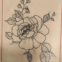 Meu projeto do curso: Tatuagem botânica com pontilhismo. Projekt z dziedziny Trad, c, jna ilustracja, Projektowanie tatuaż, R i sunek botaniczn użytkownika Bárbara Melo - 29.12.2021