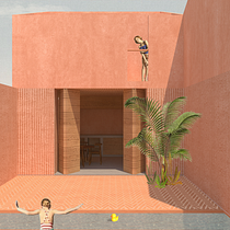 My project in Architectural Visualization Using Digital Collage course. Un projet de Architecture, Design graphique, Architecture d'intérieur, Design d'intérieur, Pa, sagisme, Collage, Architecture numérique et Illustration architecturale de Pily Martínez - 29.12.2021