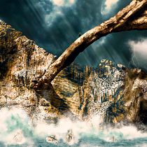 "Castle on the Cliff". Photograph, Photograph, Post-production, Photo Retouching, Digital Photograph, Photomontage, and Matte Painting project by Salvatore Storino - 12.29.2021