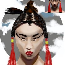 Il mio progetto del corso: Ritratti digitali fantastici con Photoshop. Traditional illustration, Drawing, Digital Illustration, Portrait Drawing, Digital Drawing, and Digital Painting project by kerubino78 - 12.29.2021