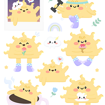 Meu projeto do curso: Ilustração kawaii: crie personagens adoráveis. Projekt z dziedziny Trad, c, jna ilustracja, Projektowanie postaci i Manga użytkownika Stefânia Vieira - 24.12.2021