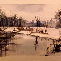 Mi Proyecto del curso: Paisajes naturales en acuarela. Projekt z dziedziny  Sztuki piękne,  Malarstwo i Malowanie akwarelą użytkownika martigarciacristina - 30.12.2021