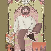 My project in Illustrated Portraits in Art Nouveau Style course. Ilustração tradicional, Artes plásticas, Ilustração digital, Desenho de retrato, Desenho artístico, Desenho digital, e Pintura digital projeto de Sammy Hammy - 21.12.2021