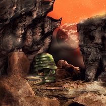 CAPSULE -  Illustration fantastique 3D avec Blender. 3D, Digital Illustration, and 3D Design project by c_lavoie_gagnon - 12.29.2021