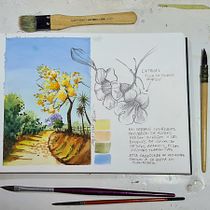 Mi Proyecto del curso: Cuaderno de viaje en acuarela. Traditional illustration, Watercolor Painting, Architectural Illustration, and Sketchbook project by Luis Mendez - 12.30.2021