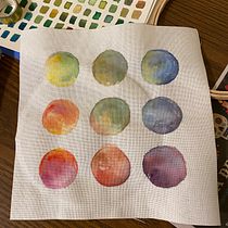Mi Proyecto del curso: Técnicas básicas de bordado y acuarela. Painting, Watercolor Painting, Embroider, and Textile Design project by Sol Sierra - 12.31.2021