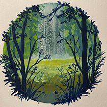 My project in Painting Atmospheric Landscapes with Gouache course. Traditional illustration, Painting, and Gouache Painting project by kalin.gmbl - 12.31.2021
