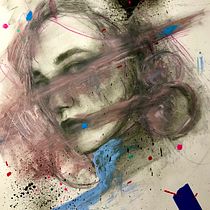 Self portrait in mixed media Ein Projekt aus dem Bereich Bildende Künste, Bleistiftzeichnung, Zeichnung, Porträtzeichnung, Realistische Zeichnung und Artistische Zeichnung von kadijewka - 31.12.2021