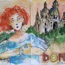 Mein Kursprojekt: Aquarellsketching: Drück deine Ideen aus . Traditional illustration, Sketching, Creativit, Drawing, Watercolor Painting, and Sketchbook project by claudia.greifensee - 12.31.2021