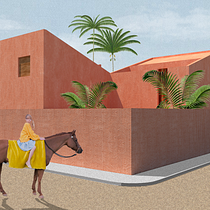 My project in Architectural Visualization Using Digital Collage course. Un projet de Architecture, Design graphique, Architecture d'intérieur, Design d'intérieur, Pa, sagisme, Collage, Architecture numérique et Illustration architecturale de CHONVILLE Nicolas - 01.01.2022