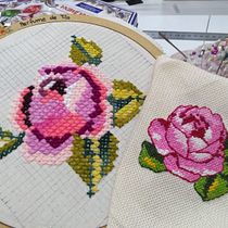 Mi Proyecto del curso: Introducción al punto de cruz contemporáneo. Embroider, DIY, Upc, cling, and Textile Design project by Silvia Liliana Garavagno - 01.01.2022