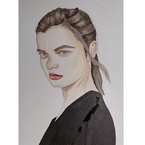Mi Proyecto del curso: Retrato en acuarela a partir de una fotografía. Traditional illustration, Watercolor Painting, and Portrait Drawing project by Patricia Melo - 01.01.2022