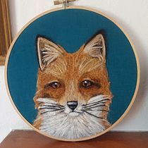My project in Needle Felting: Paint Portraits with Wool course. Arts, Crafts, Fiber Arts, Naturalistic Illustration, Needle Felting, and Textile Design project by Ingrid Ford - 01.02.2022