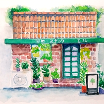 Mi Proyecto del curso: Ilustración en acuarela con influencia japonesa. Traditional illustration, Drawing, and Watercolor Painting project by Sandra Elizabeth Jiménez Silva - 12.31.2021