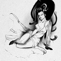 My project in Blackwork Tattoo Design course. Un projet de Illustration traditionnelle, Illustration numérique , et Conception de tatouage de dkriann - 02.01.2022