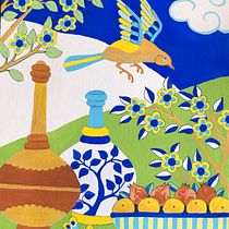 My project in Painting with Gouache: Create Poetic Illustrations course. Traditional illustration, Fine Arts, Painting, and Gouache Painting project by Janet Whitmore - 01.02.2022