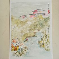 Meu projeto do curso: Ilustração em aquarela com influência japonesa. Traditional illustration, Drawing, and Watercolor Painting project by Crystal Yumi Shiraishi - 12.23.2021