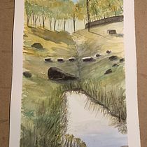 Mi Proyecto del curso: Paisajes naturales en acuarela. Projekt z dziedziny  Sztuki piękne,  Malarstwo i Malowanie akwarelą użytkownika Juan - 02.01.2022