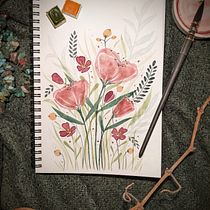 Il mio progetto del corso: Creazione di una composizione floreale ad acquerello. Un progetto di Illustrazione tradizionale, Belle arti, Pittura, Pittura ad acquerello, Illustrazione botanica e Illustrazione naturalistica di Arianna Cappellini - 02.01.2022
